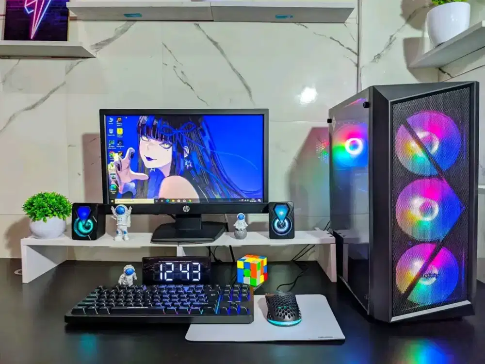 Pc gaming editing i7 3770/Ram 16Gb/Ssd 256Gb fullset tinggal pakai