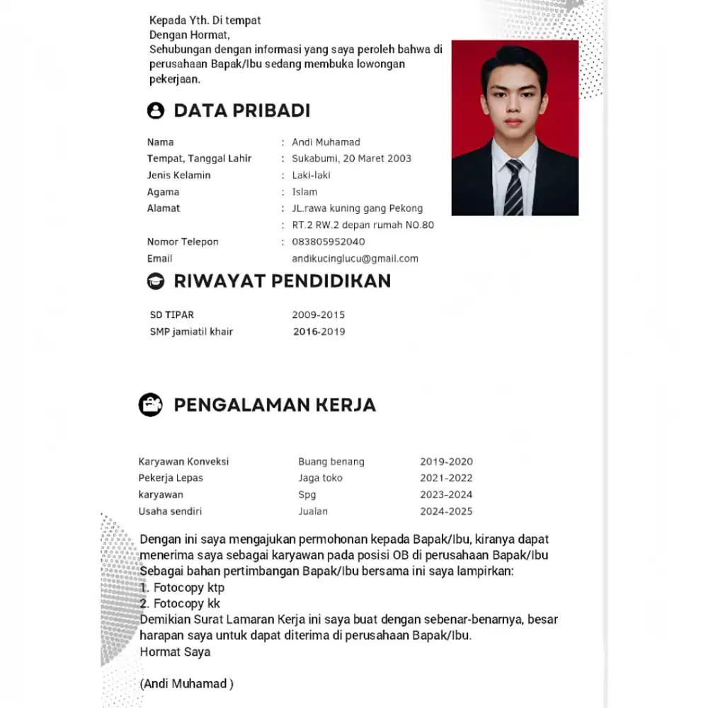 NYARI KERJA APA AJA BUTUH BIYAYA BUAT SEKOLAH ADEK
