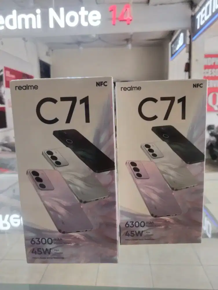 Promo WOW Realme C71 NFC (4+8/128) Promo hp baru, segel dan murah