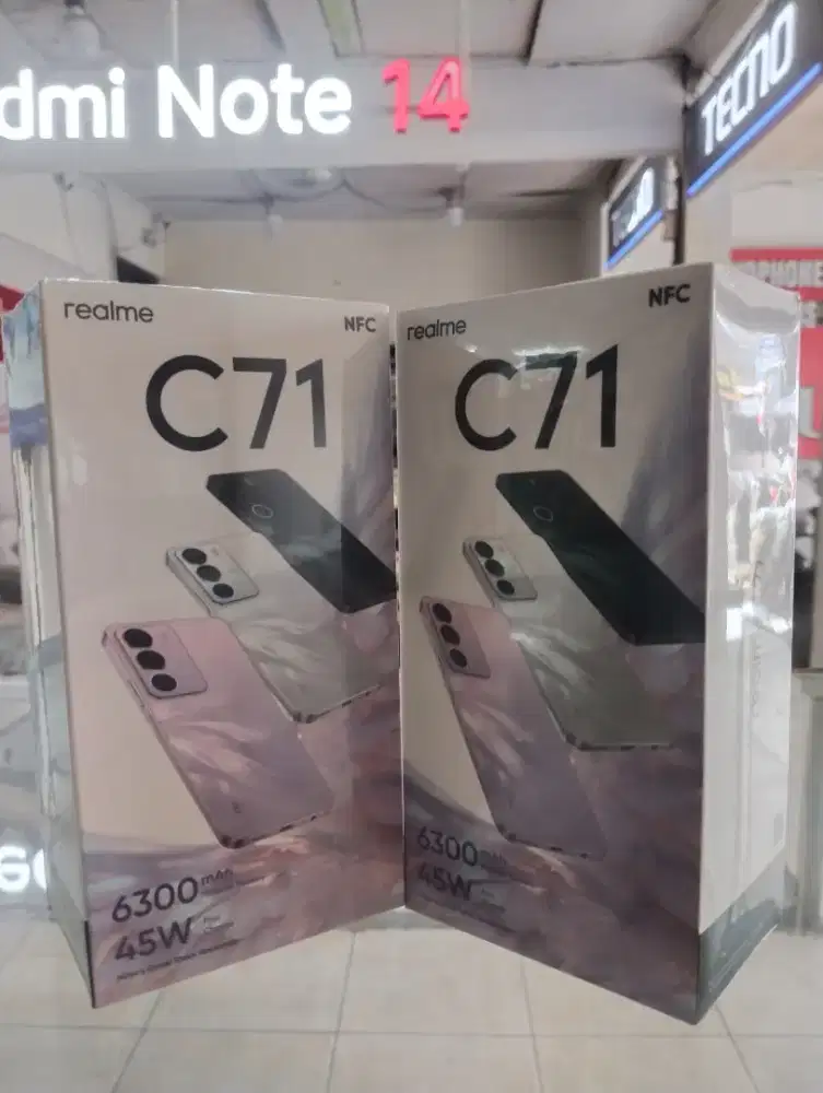 Promo WOW Realme C71 NFC (4+8/128) Promo hp baru, segel dan murah