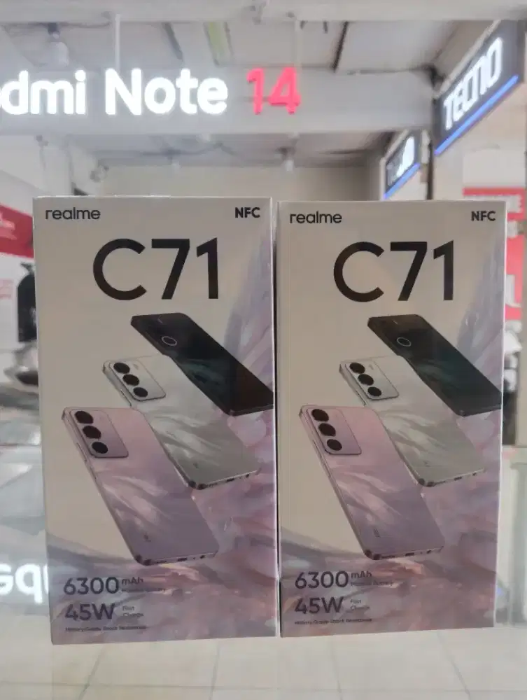 Promo WOW Realme C71 NFC (4+8/128) Promo hp baru, segel dan murah