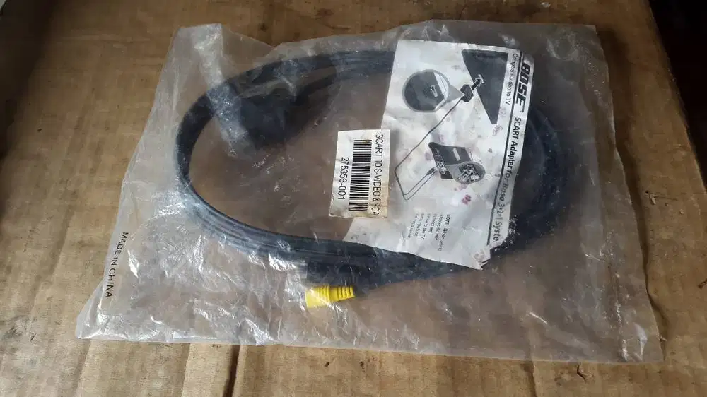 BOSE 3-2-1 321 SYSTEMS SCART TO COMPOSITE S-VIDEO TO TV ADAPTER CABLE