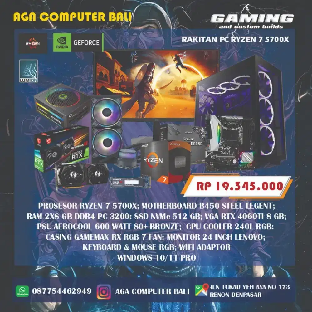 Promo Kredit Komputer Rakitan  Ryzen 7 5700X
