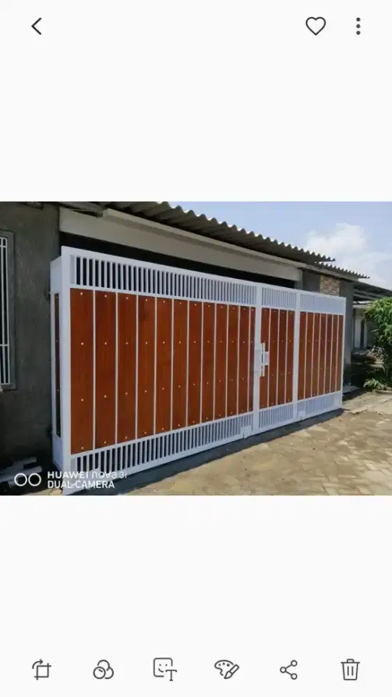 Pembuatan pagar & pintu dorong