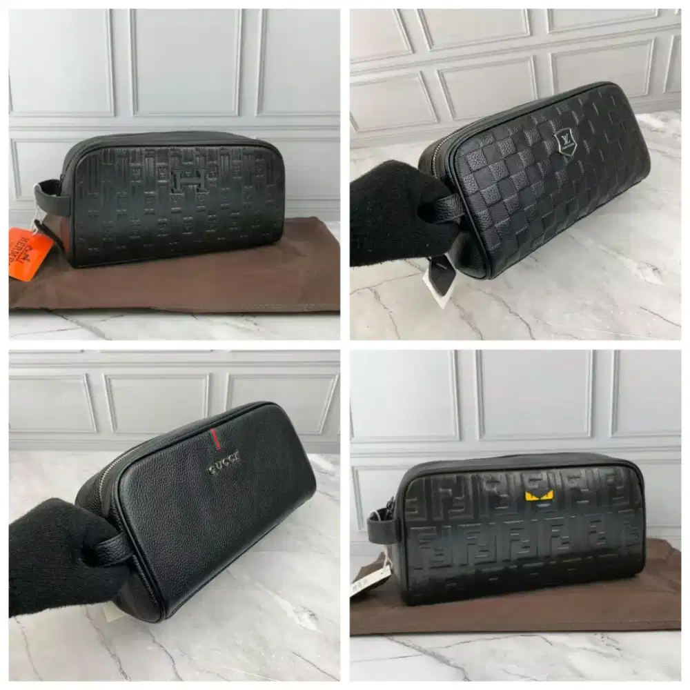 Handbag pouch clutch jinjing pria leather lv fendi hermes gucci vsce