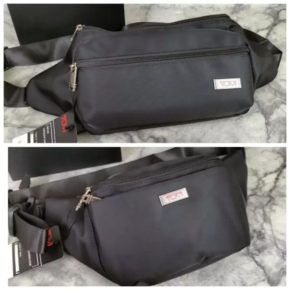 Tas Tumi Waistbag Alpha Bravo Black Bumbag Pria Black Ready 2 model