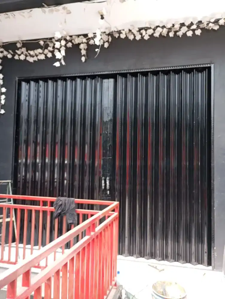 Folding gate, kusen aluminium, rolling door dll