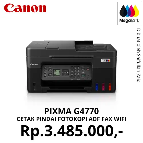 Printer Canon PIXMA G4770 - Professional Worker's Choice