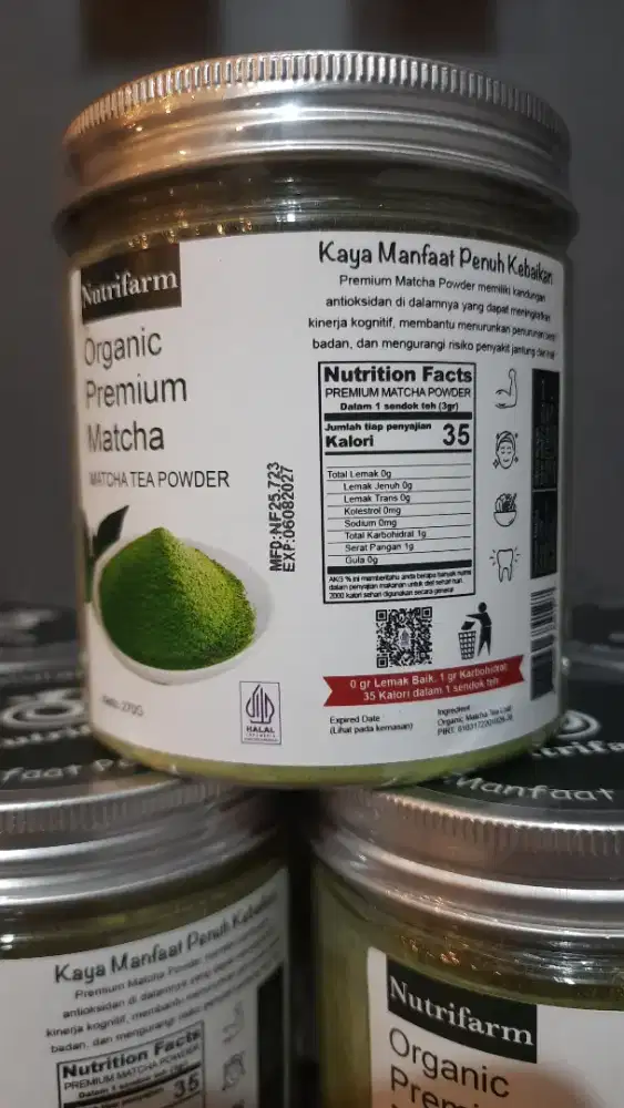 Bubuk Matcha Nutrifarm Organic Premium Matcha