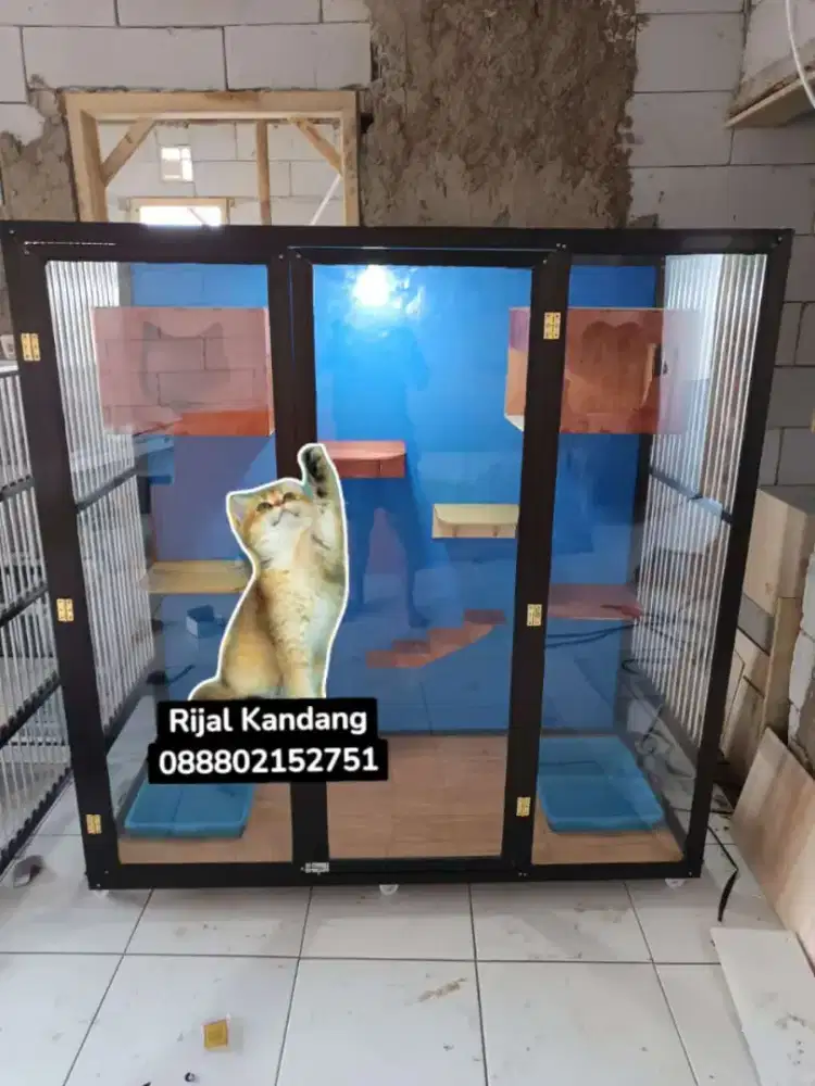 Kandang kucing alumunium