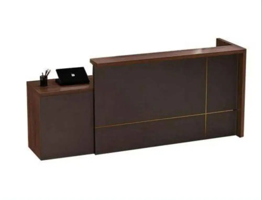 INFORMA MONTANA MEJA RESEPSIONIS SISI KIRI - COKELAT