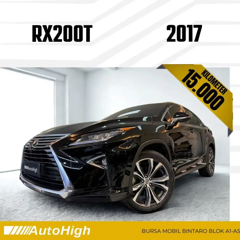 DP10% [Km15.000] RX200t Luxury 2017 Black / RX200 Reg 2018 #AUTOHIGH
