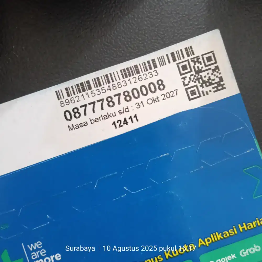 Nomor cantik XL minimalis ,Varian 4 angka