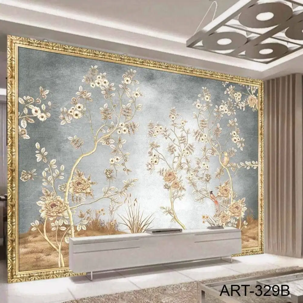Wallpaper Dinding 3D Custom Desain Korden Gorden Vitrase