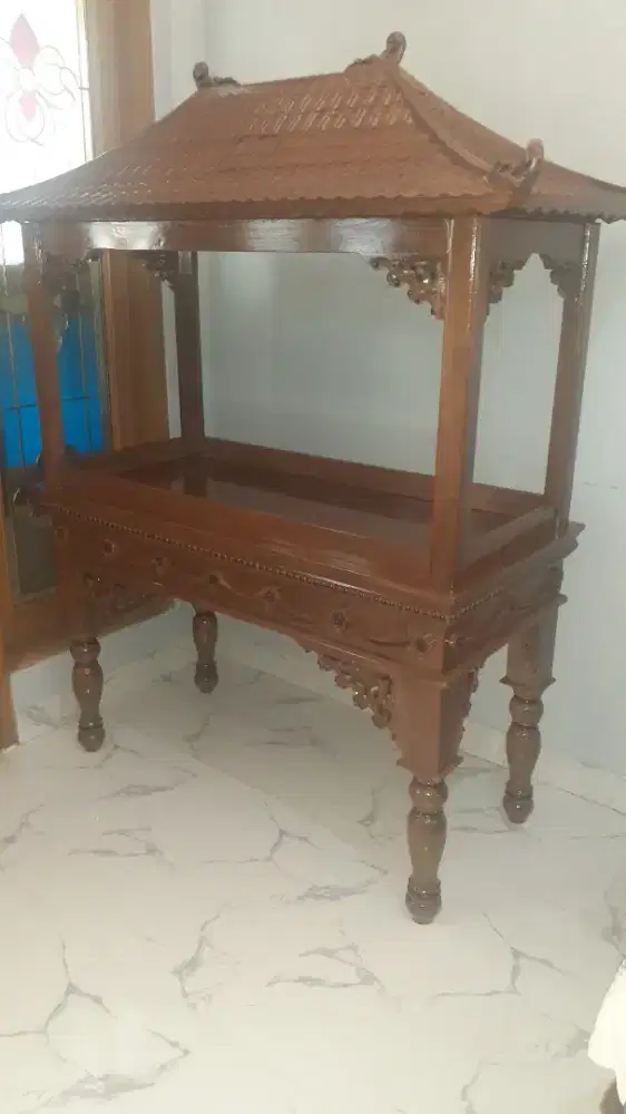 Aquarium jati ukir asli jepara