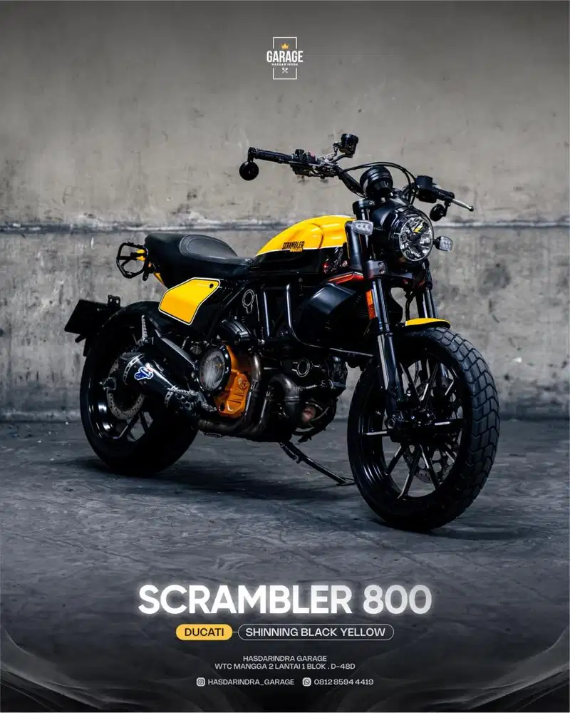 Ducati scrambler 800 full throtle 2019 hedon dan terawat bs TT