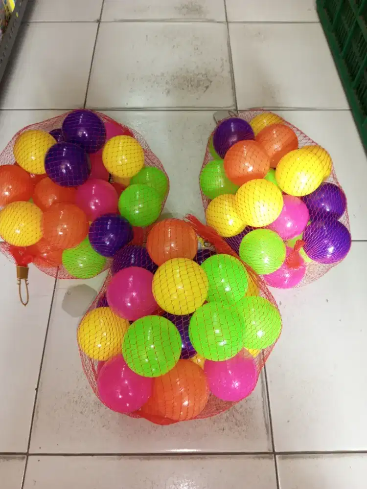 Mainan anak bola mandi cerah 25pcs