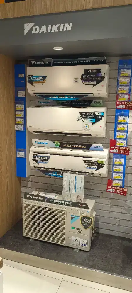 AC DAIKIN 1 PK THAILAND STANDAR (KREDIT TANPA DP)