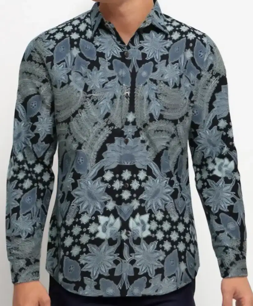 Jual batik lengan panjang merek Rianty.