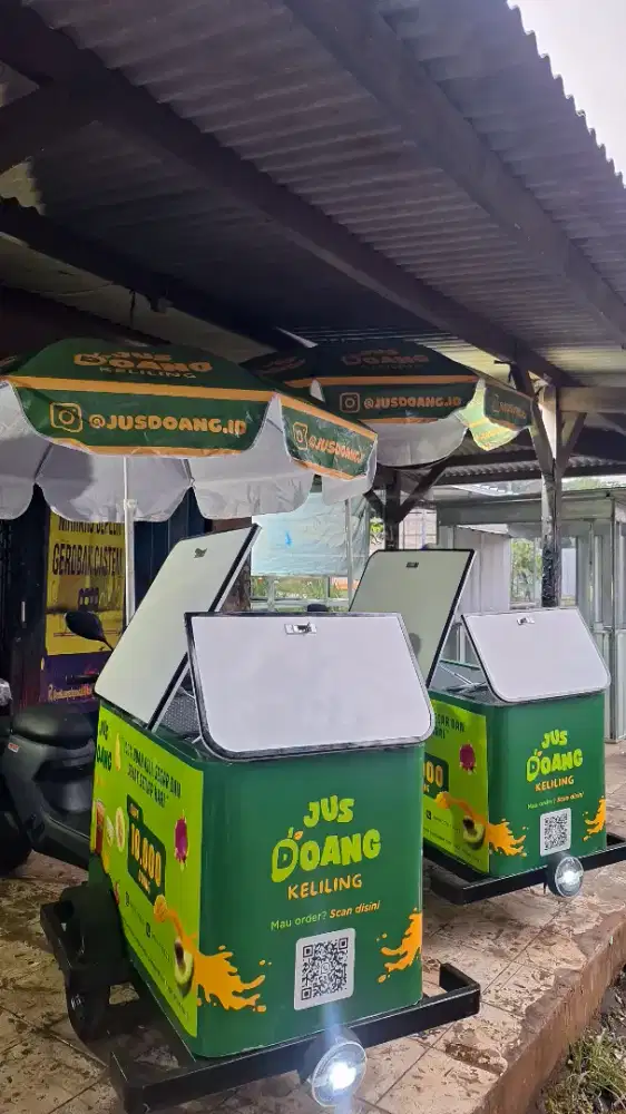 SEPEDA LISTRIK GEROBAK KOPI/SEPEDA LISTRIK GEROBAK/GEROBAK SEPEDA KOPI