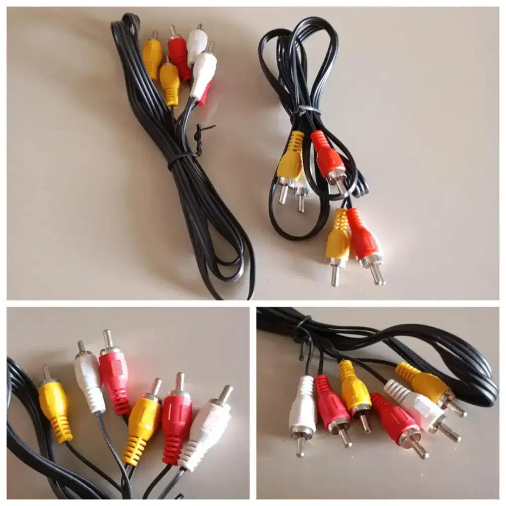 Kabel AV RCA 3 to 3 Male to Male