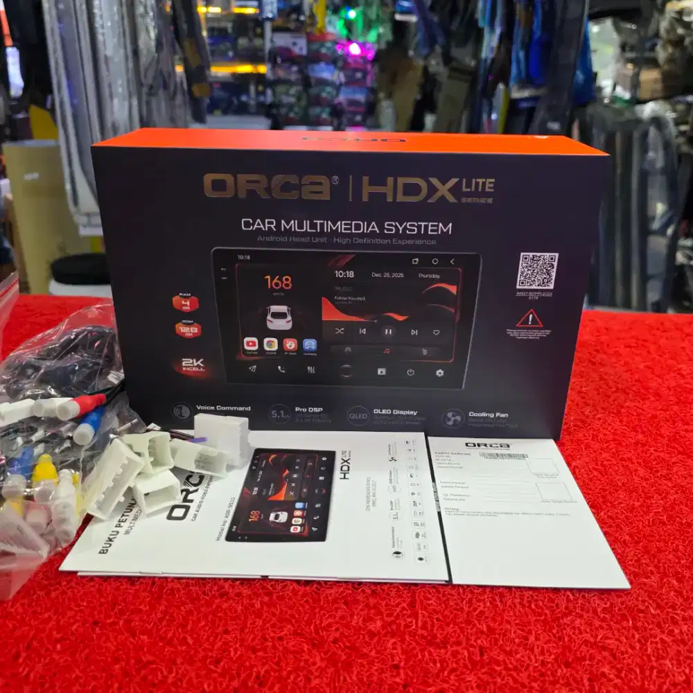 Head Unit Android ORCA HDX LITE SERIES ADR-9510 4GB+128GB QLED 10.5 in