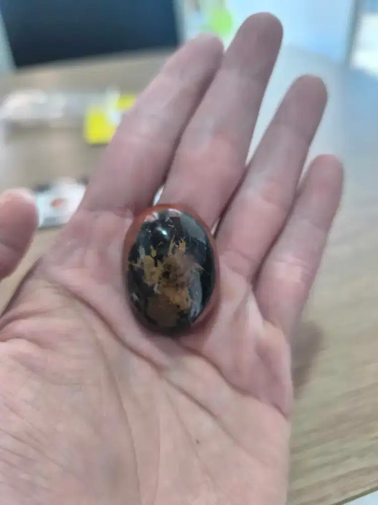 Batu Akik Gambar Kwan Kong Asli Natural