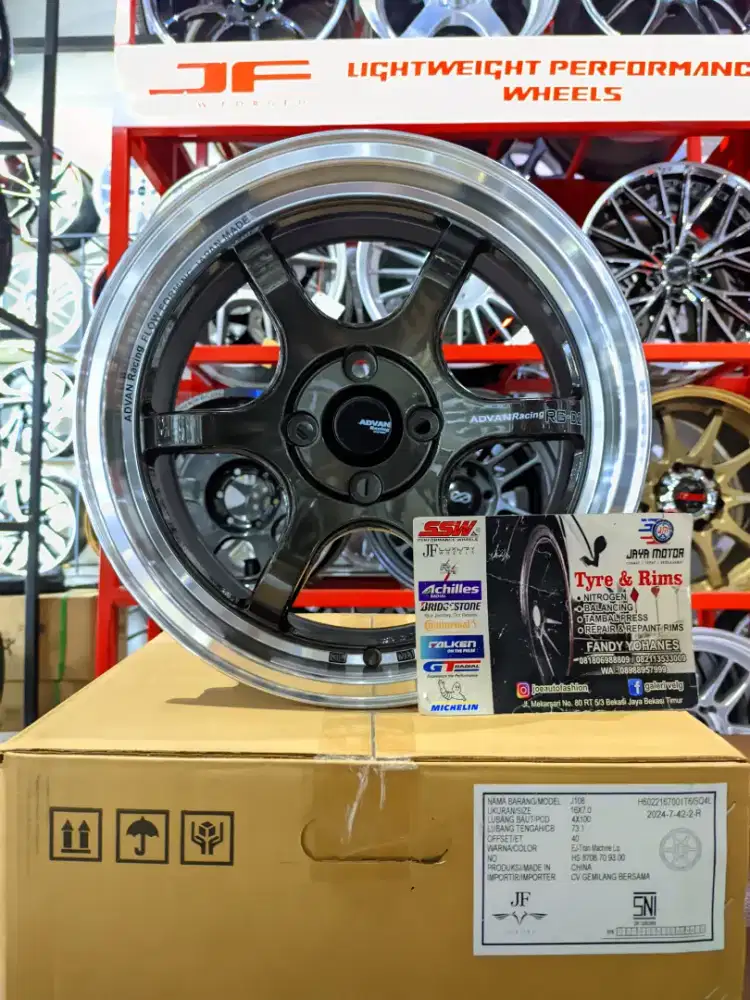 Velg advan rg2 r16 4x100 lbr7 et40