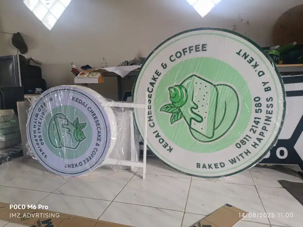 Papan nama neonbox huruf timbul bilbaord reklame