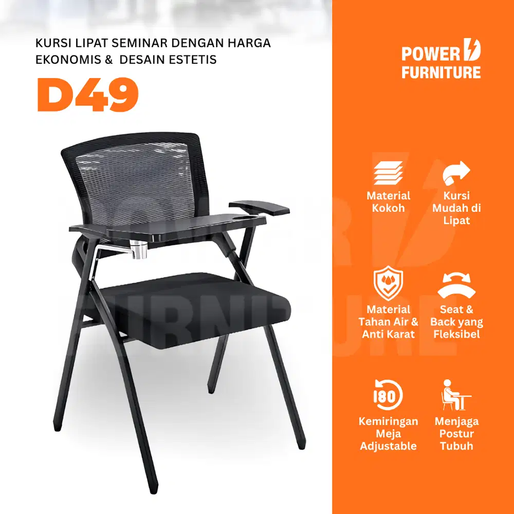 Kursi Kampus D49 – kursi kuliah lipat | kursi mahasiswa l kursi bimbel