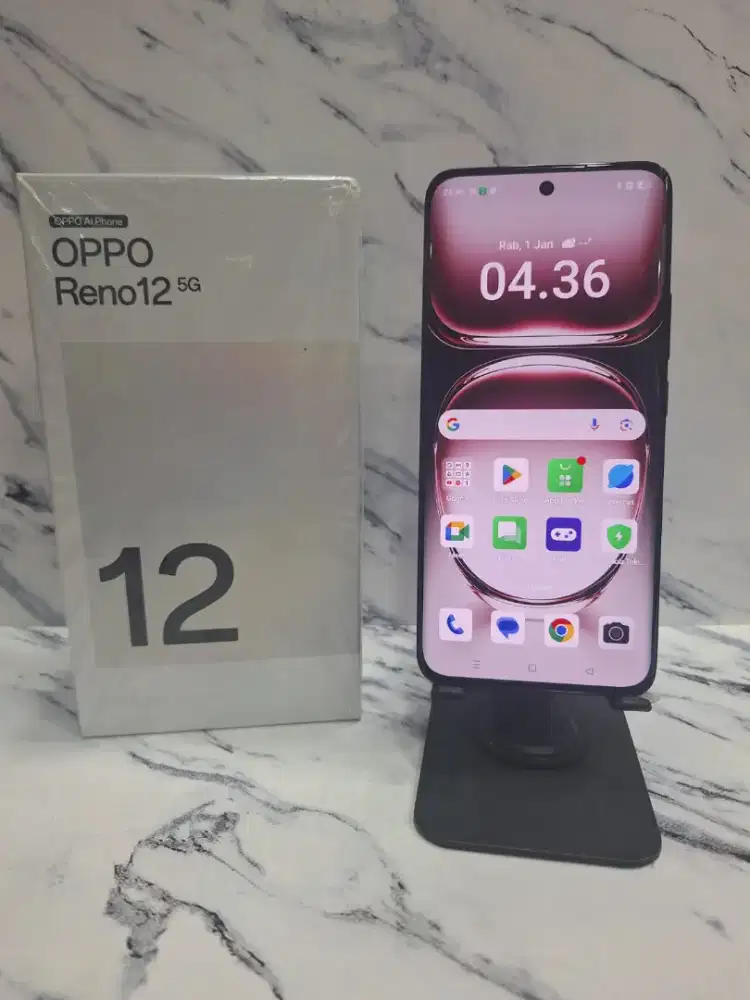 Second Oppo Reno 12 5G 8+8/256gb garansi Agustus 2025 ex display