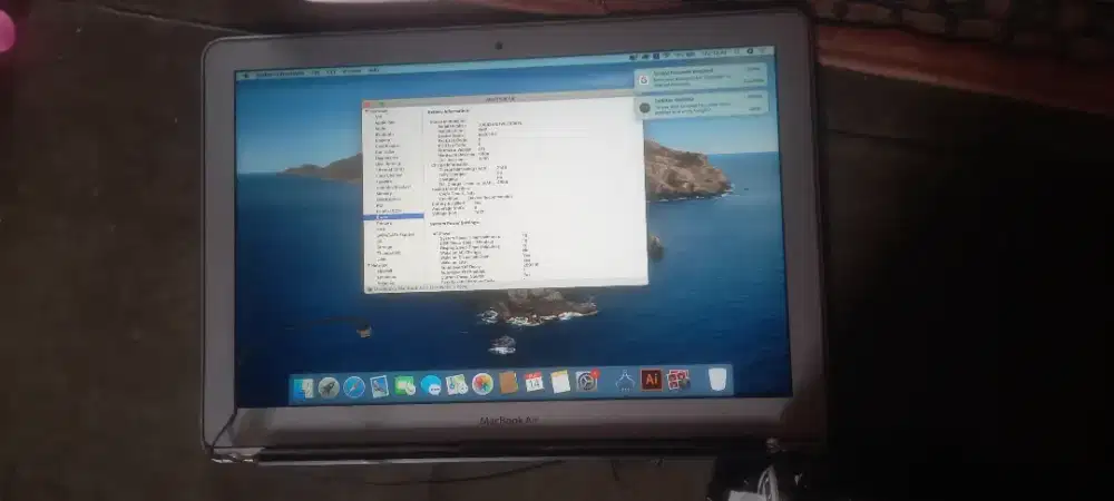 Lcd Macbook Air 2013|2014|2015|2016|2017 A1466 Original Copotan