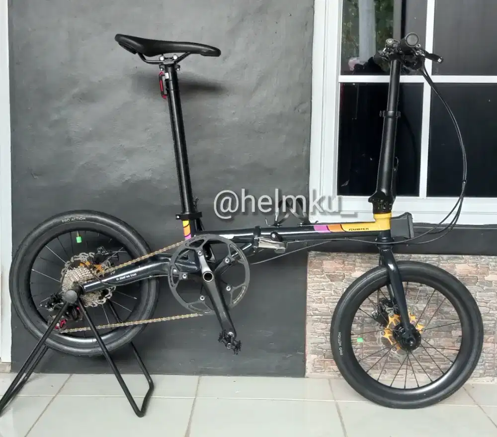 Sepeda Lipat Rubick Gas 16 1 3/8 10 Speed Siap Gowes