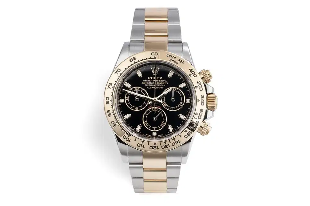 Rolex Daytona Black Dial, Steel & 18K Yellow Gold