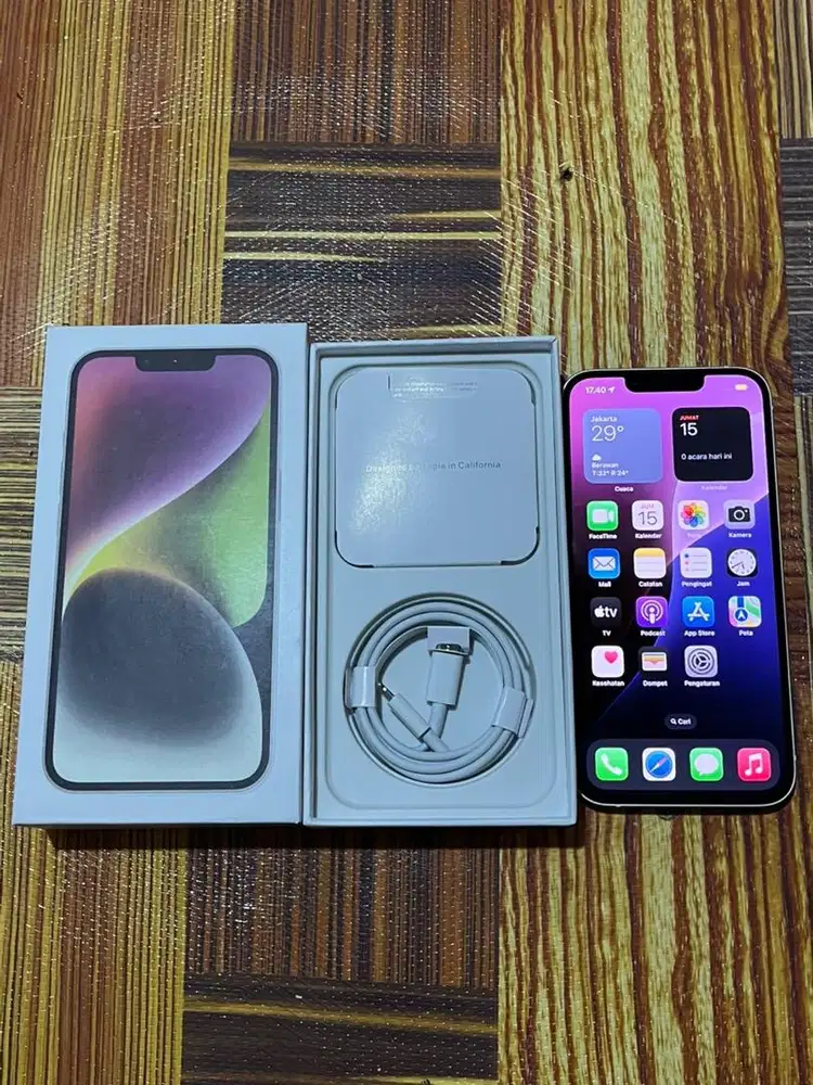 BU iphone 14 all operator fullset like new nominus