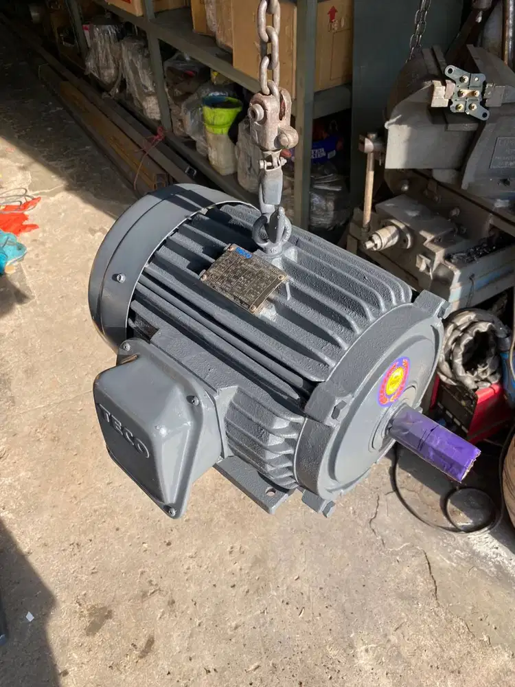 DINAMO TECO 10HP 7,5KW 4POLE RPM 1500 - ELEKTRO MOTOR PENGGERAK TECO