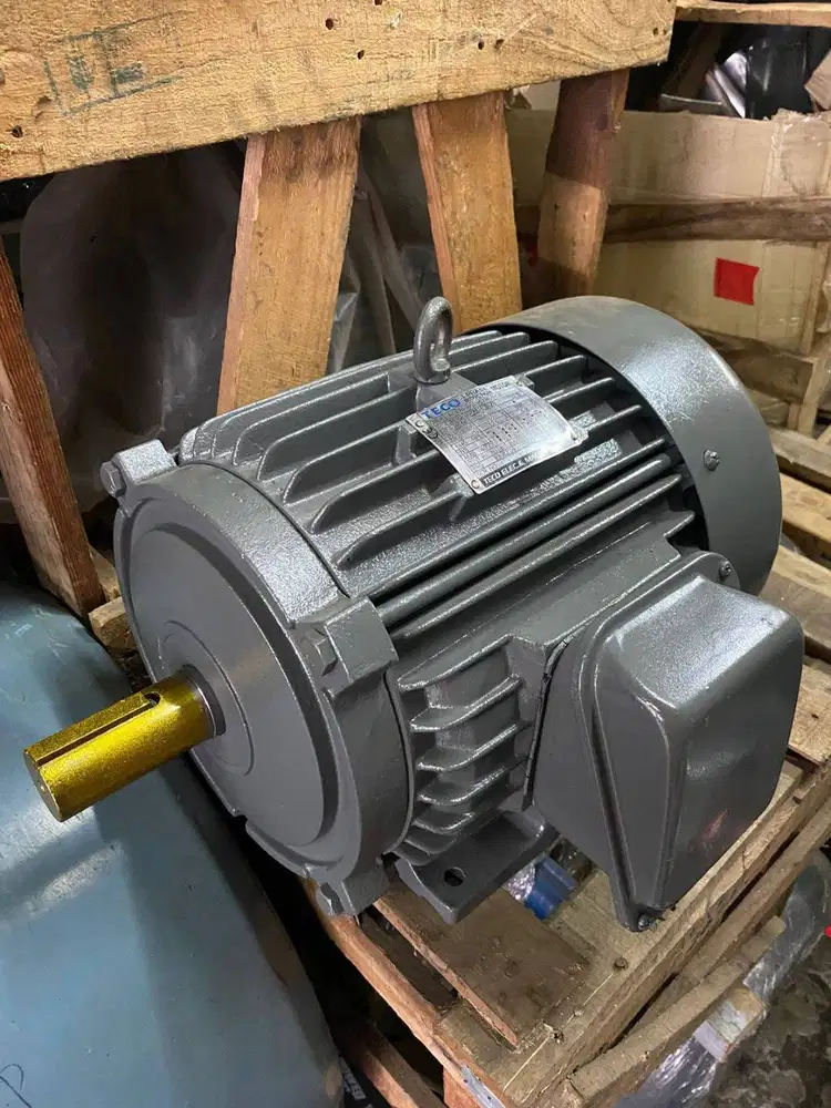 teco 7.5hp 5.5kw 3phase 4pole dinamo elektro motor penggerak rpm 1500