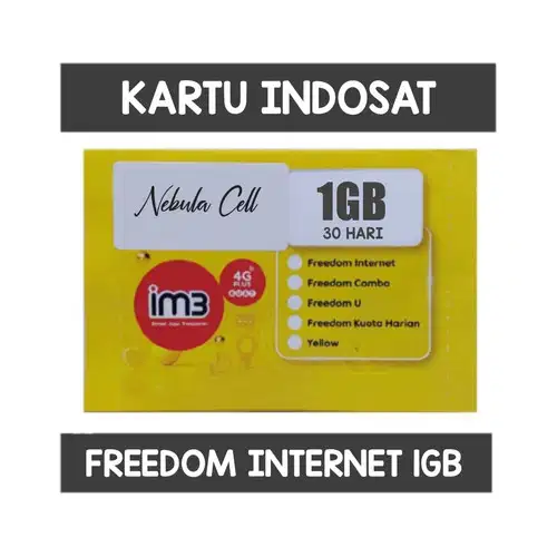 SUDAH REGISTRASI (AKTIF) KARTU PERDANA INDOSAT 1GB 24 JAM