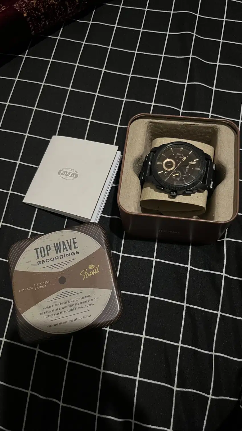 Fossil machine mid-size chronograph