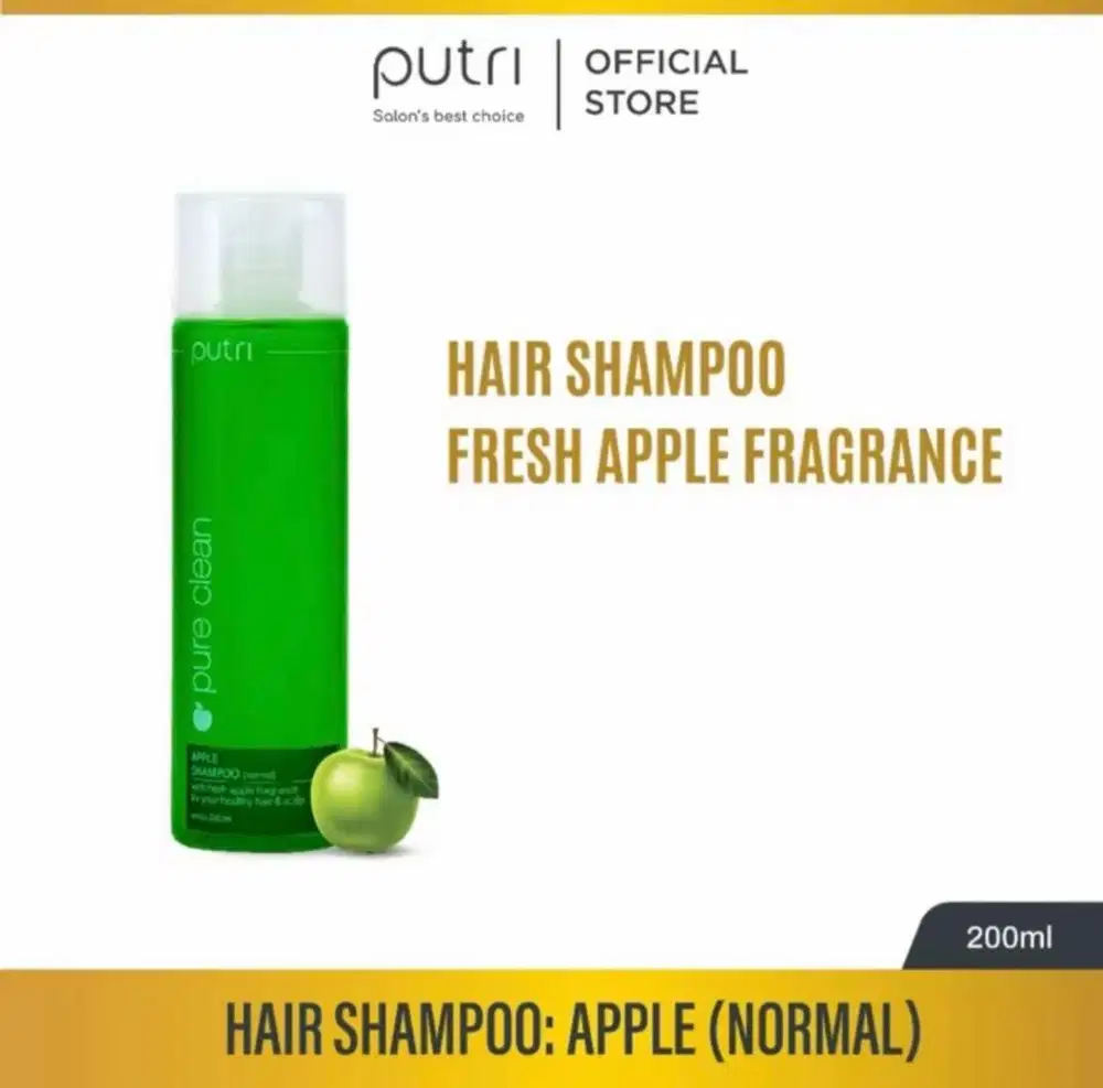 PUTRI.PURE.CLEAN.APPLE.HAIR.SHAMPOFRESH.APPLE.FRAGRANCE.200ML