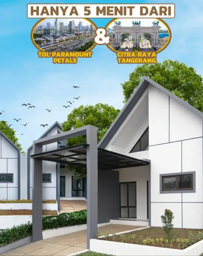 Dijual rumah tanpa dp hanya ktp dan npwp 10 menit ke tol