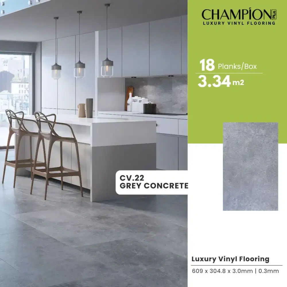 Lantai vinyl motif batu