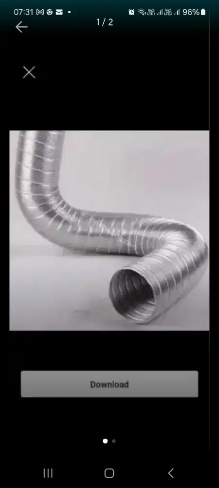 Flexible hose bahan full aluminium murah