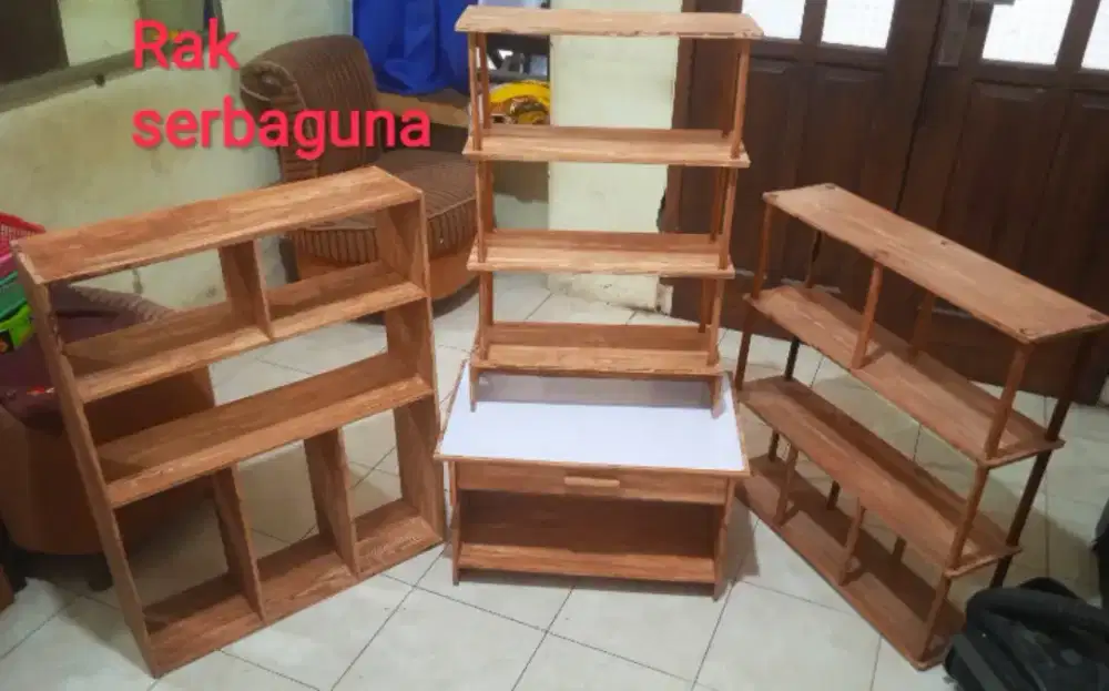 Rak buku,meja belajar,Rak serbaguna
