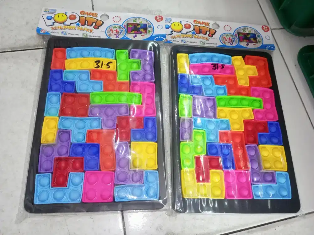 Mainan anak puzzle popit