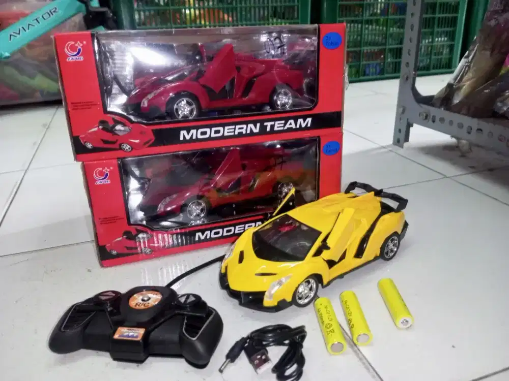 Mainan anak remot control modern team cas
