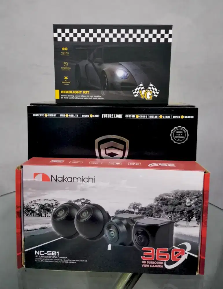 Paket head unit Android layar 9/10 Ram 4/64 Gb & Camera 360