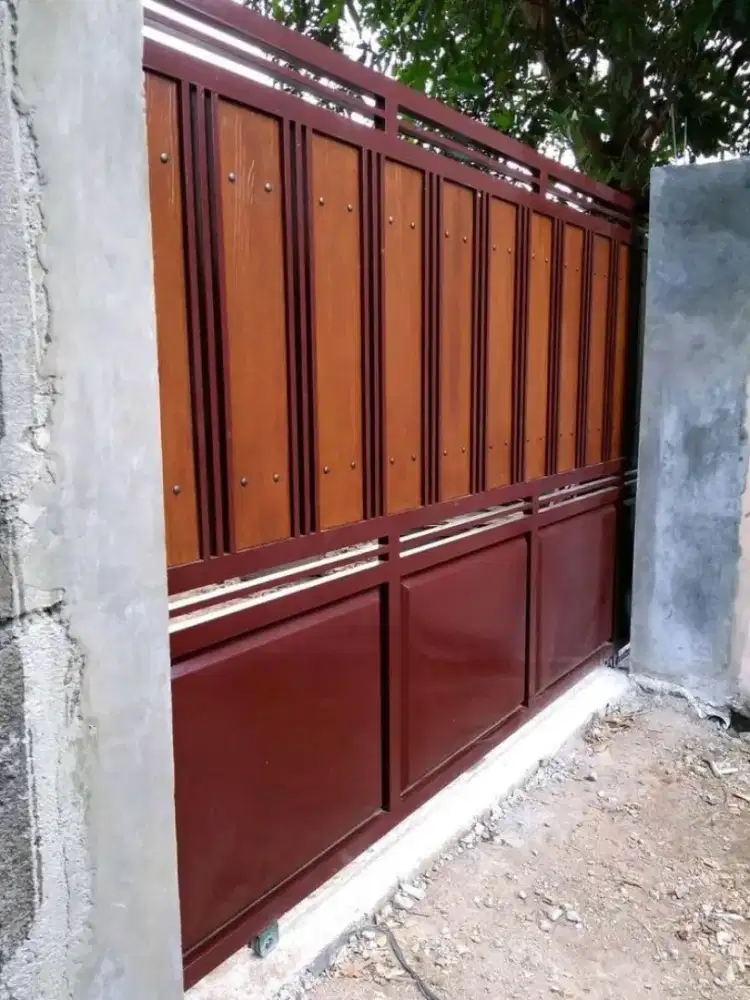 Pembuatan pintu dorong