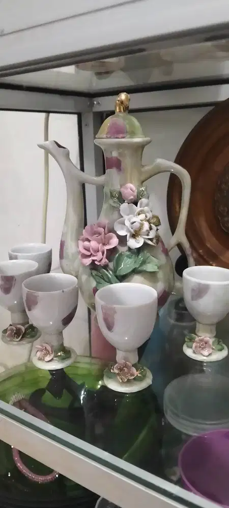 Gelas Antik Porcelain Kondisi Bagus