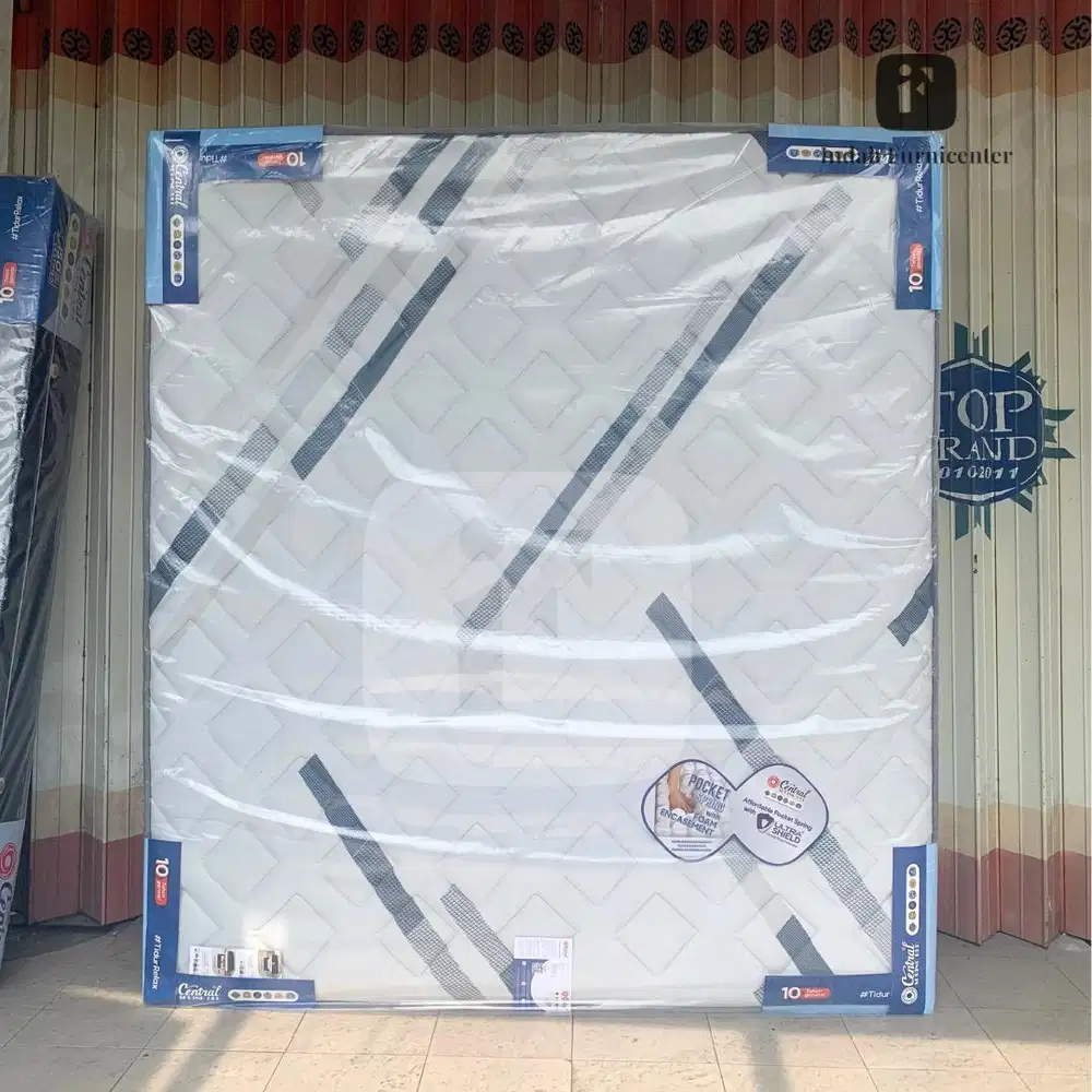 Springbed central deluxe plus pocket plush top 160x200 160 springbed